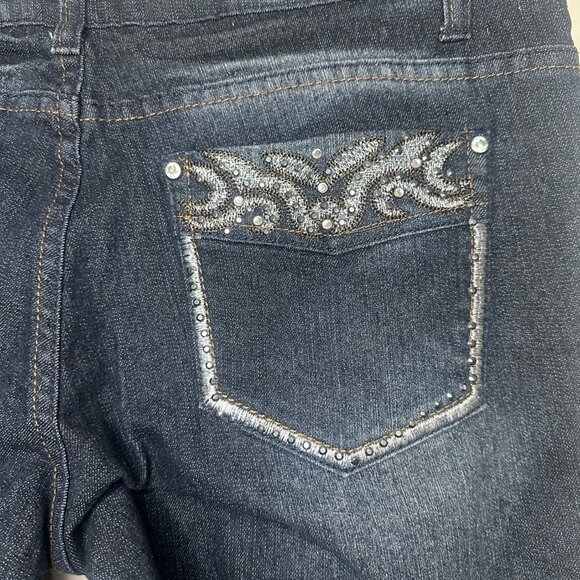 Vintage "Blue Faith” dark denim jeans, size 13 Stretch for a perfect fit - Picture 2 of 4